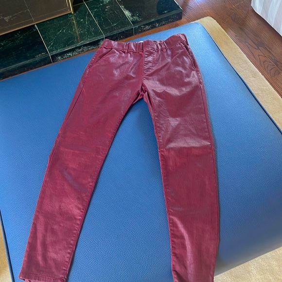 Bevy Flog • Dafna• Merlot Herringbone pants Size 25 Excellent Like New - Picture 3 of 8